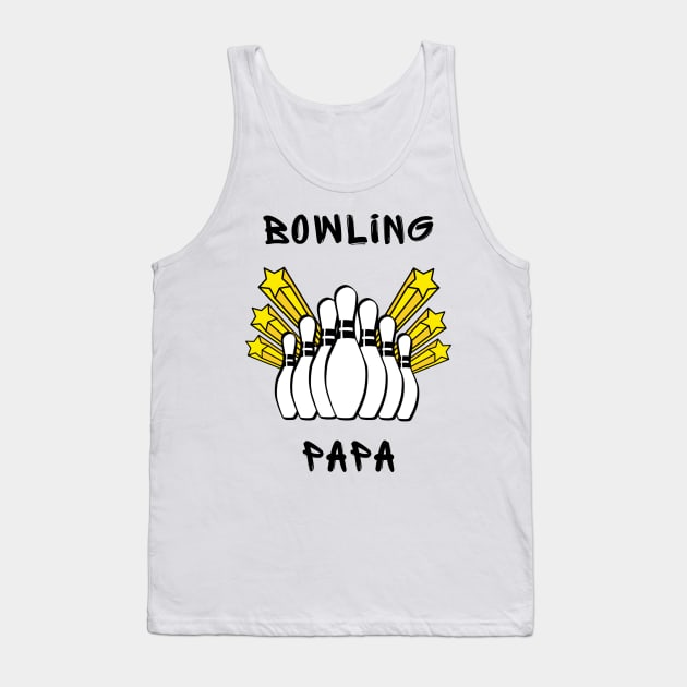 Bowling papa Tank Top by IOANNISSKEVAS